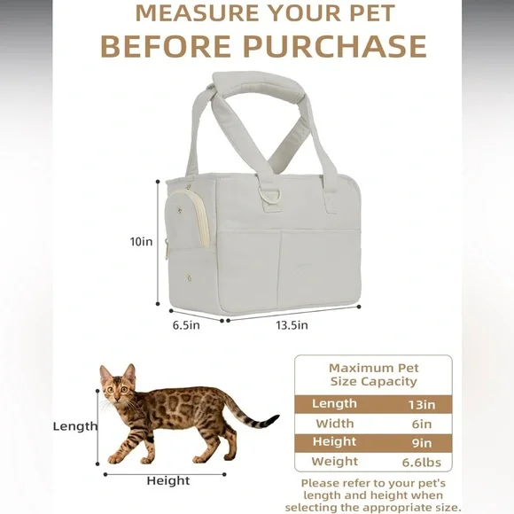 Onecute soft sided pet purse carrier for very small dogs/pets NEW with out tags - Picture 2 of 11